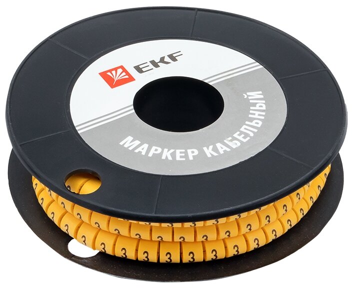 Маркировка кабельная EKF plc-KM-6-3