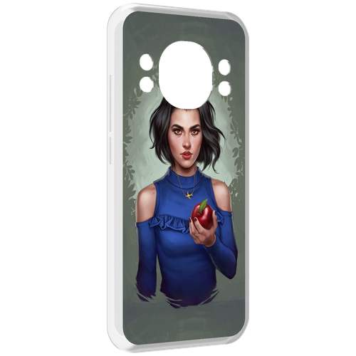 Чехол MyPads девушка-с-яблоком женский для Doogee S98 / S98 Pro задняя-панель-накладка-бампер