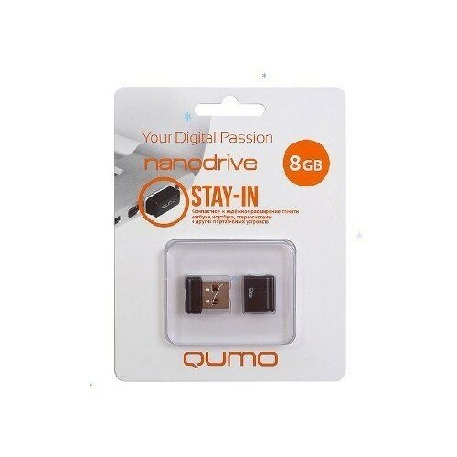 USB флэш (QUMO (18324) 8GB Nano Black)