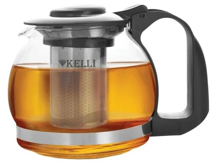 Заварочный чайник KELLI KL-3088 1,2 л, прозрачный