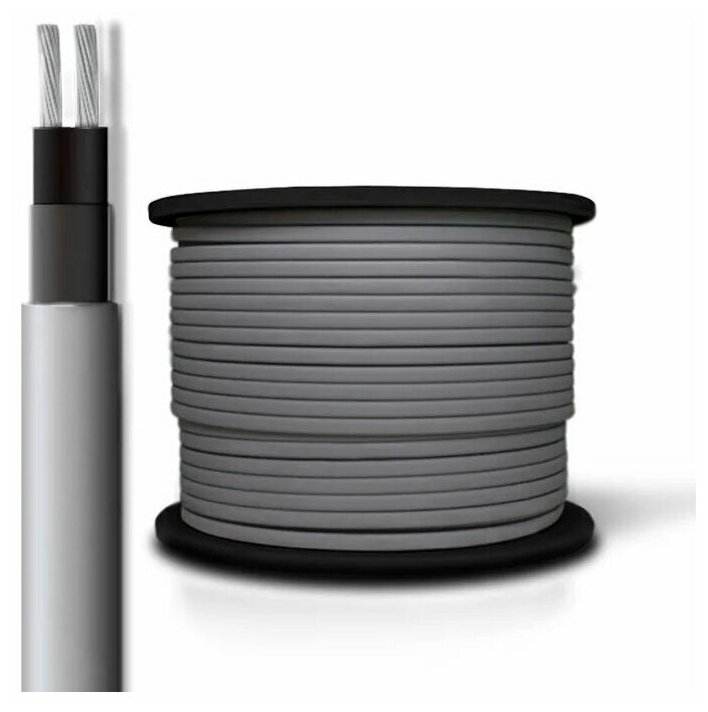 Саморегулирующийся греющий кабель на трубу SRL 30-2 30вт/м 10м на отрез - фотография № 1