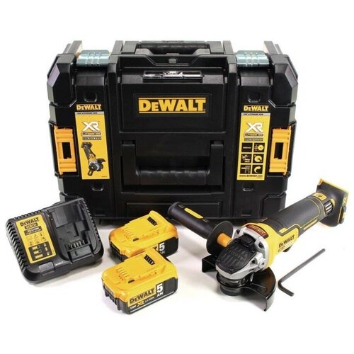 Аккумуляторная угловая шлифмашина DeWALT DCG406P2