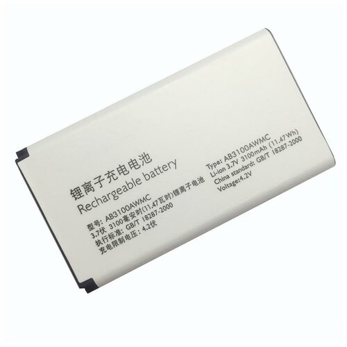Аккумуляторная батарея Amperator AB3100AWMC, 3100mAh, для мобильного телефона Philips E180, E181, X1560, X5500