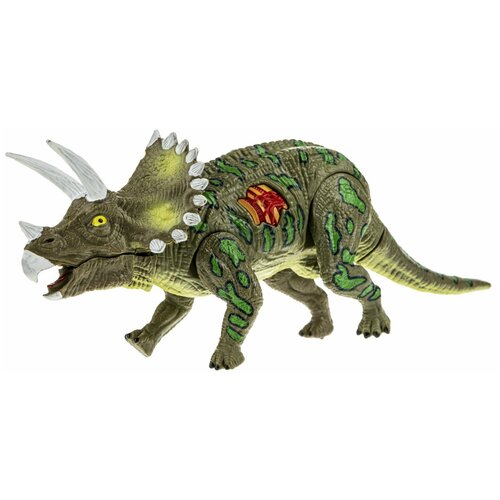 1 TOY RoboLife Трицератопс Т22011, зеленый развивающая игрушка 1toy сборный динозавр трицератопс robolife