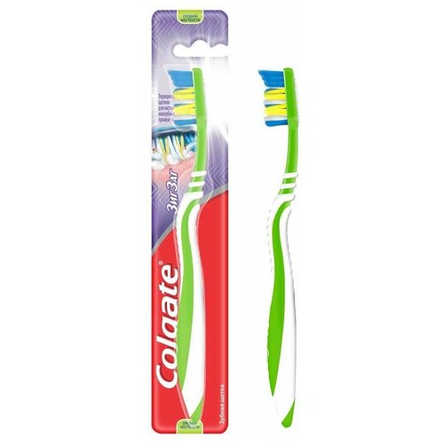 Colgate Зубная щетка средней жесткости Zig Zag Plus