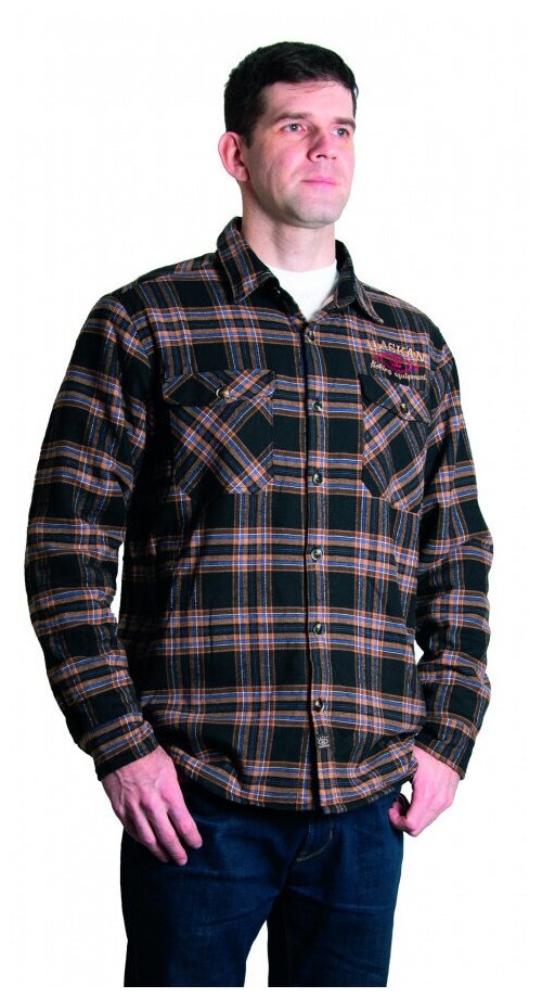 Рубашка Alaskan, размер XL, черный, коричневый