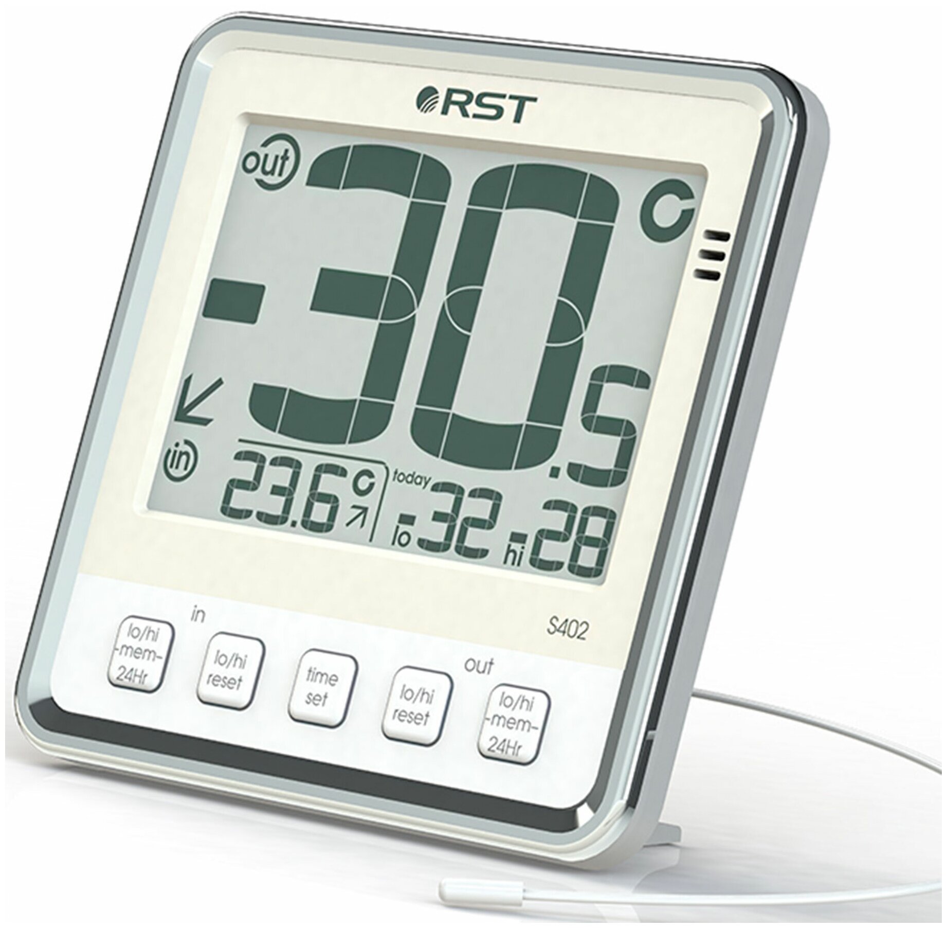 RST RST Цифровой термометр с большим дисплеем, дом-улица RST02402 . - фотография № 2
