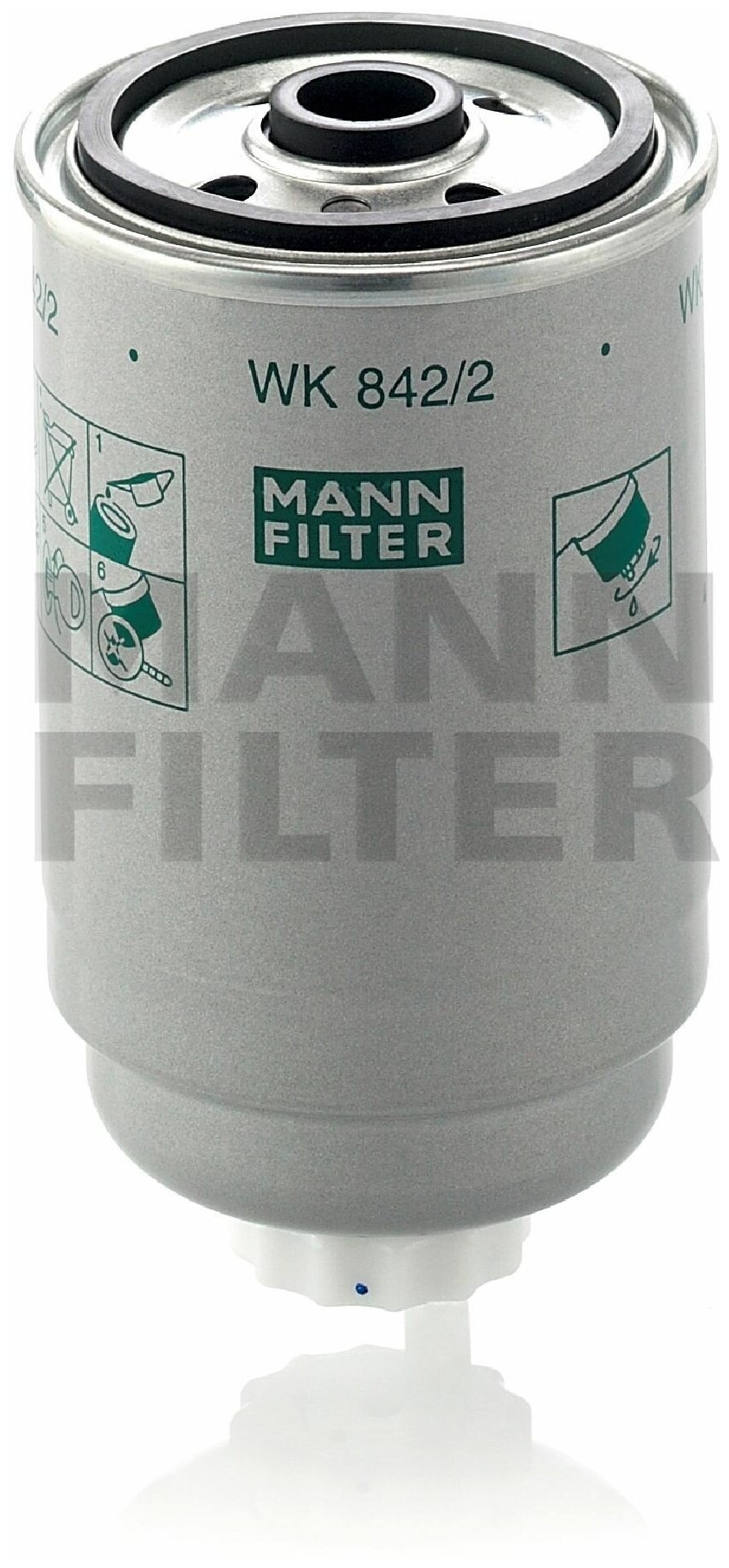 Фильтр топливный MANN-FILTER WK 842/2 (WK8422)
