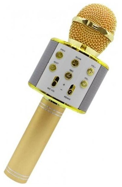 Микрофон PRO LEGEND PL4100 bluetooth золотой