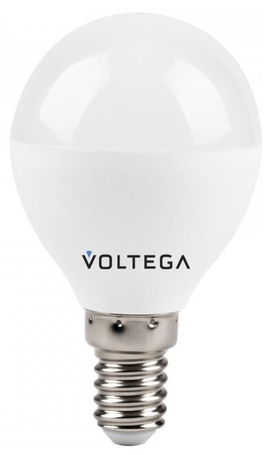 Лампа светодиодная Voltega E14 10W 4000K матовая / - фото №4
