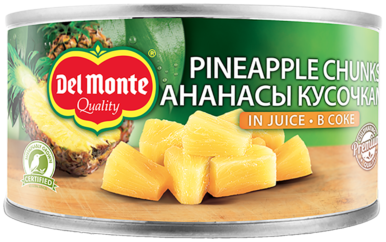 Кусочки ананаса DEL MONTE в соке 230г