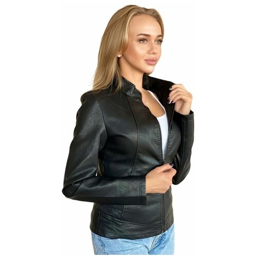 Куртка косуха женская E-Lisman&ZG, размер S(40) цвет черный