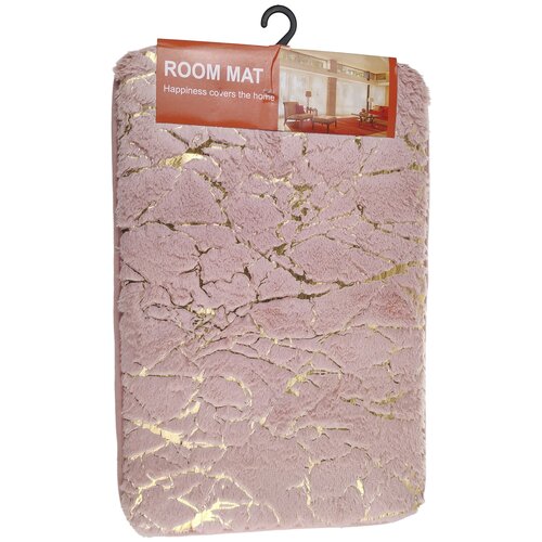 Коврик для ванной Room Mat, 40х60см, цвет: розово-коричневый