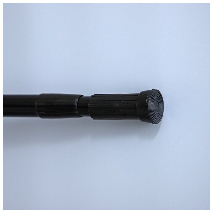 Карниз для ванной телескопический, 140-260 см, цвет чёрный