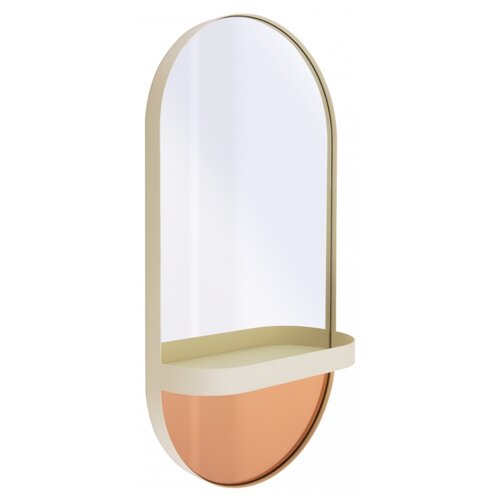 Зеркало oval, 30,5х60х10,5 см, кремовое