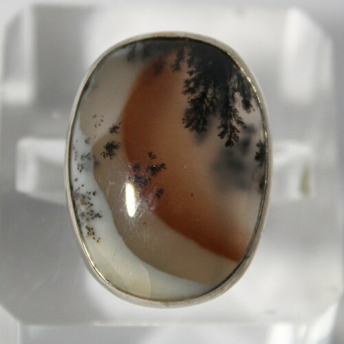 Кольцо True Stones, агат, размер 16, коричневый, серый кулон с камнем моховый агат true stones