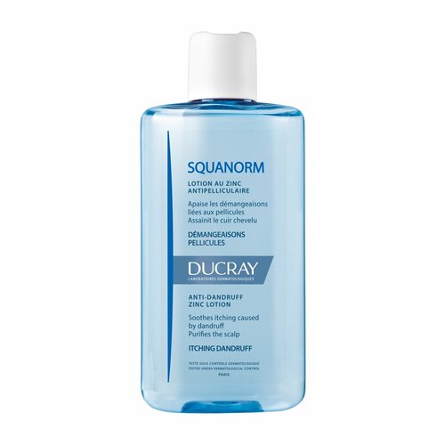 ducray ducray squanorm шампунь для волос от жирной перхоти 200 мл DUCRAY Ducray Squanorm Лосьон от перхоти, 200 мл