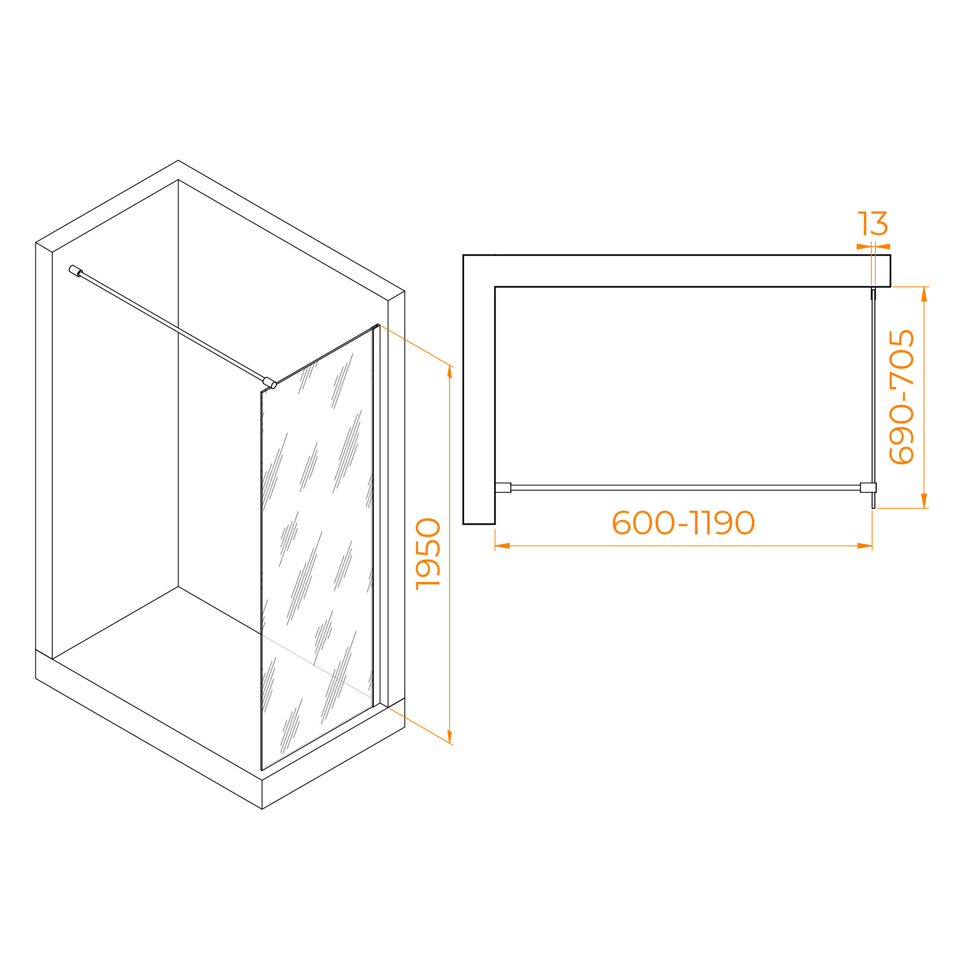 Душевая перегородка RGW - фото №2