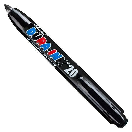 Маркер промышл. перманентный фетровый автоматический MARKAL DURA-INK 20 черный (Толщина линии 1,5 мм. Цвет черный) (96575)