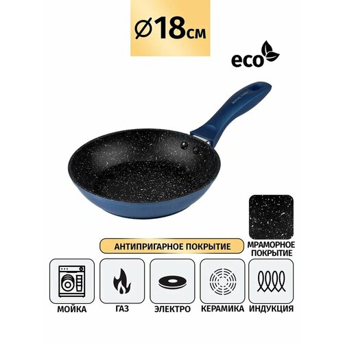 Сковорода антипригарная 18см.