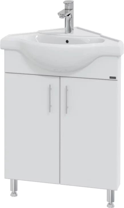 фото Тумба угловая белый глянец Санта Аврора 216001