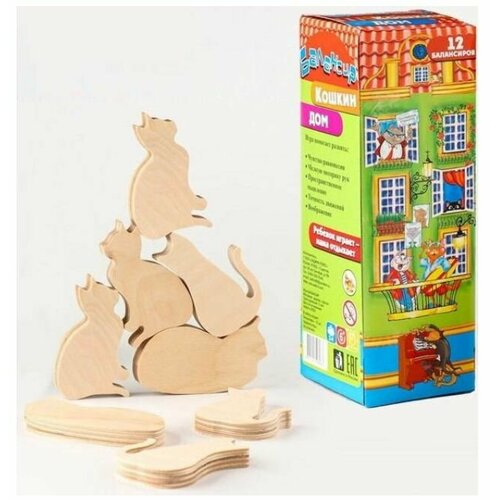 Настольная игра игра балансир кошкин ДОМ 12 шт 985₽