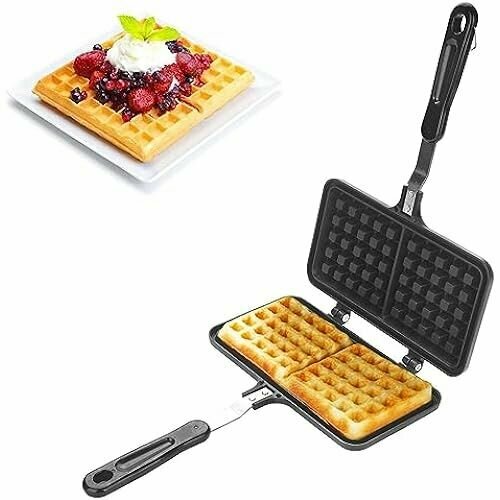 Вафельница Agatige Cooker двусторонняя нечугунная вафельница походная вафельница для бельгийского вафельного сэндвича тотализатор завтрак 85 x 132 дюйма 1021300₽