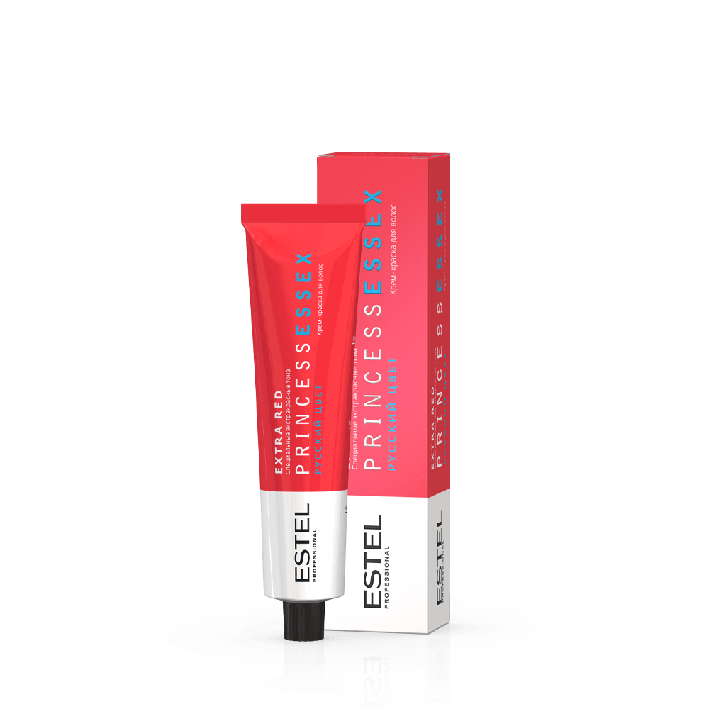 фото Estel Professional Крем-краска для волос EXTRA RED 77/45 Русый медно-красный, 60 мл