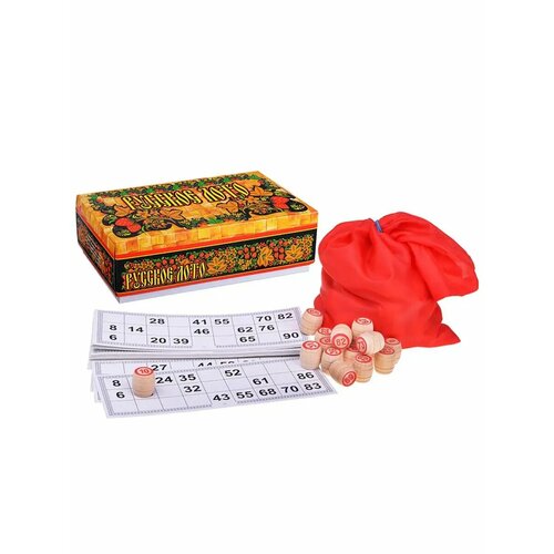 Лото русское с деревянными бочонками
