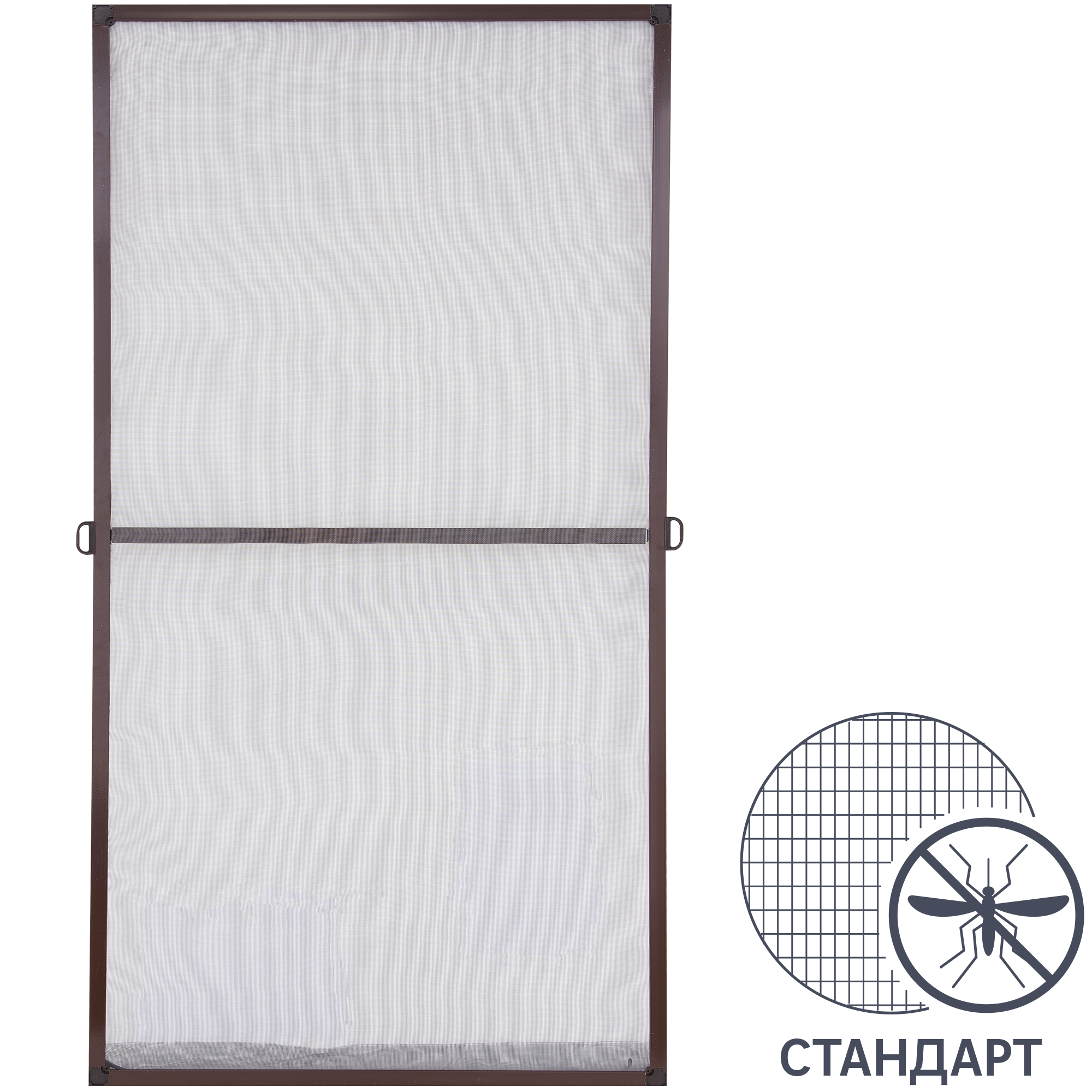 фото Рамочная москитная сетка Artens для окна 150x75 см коричневая (комплект для сборки)