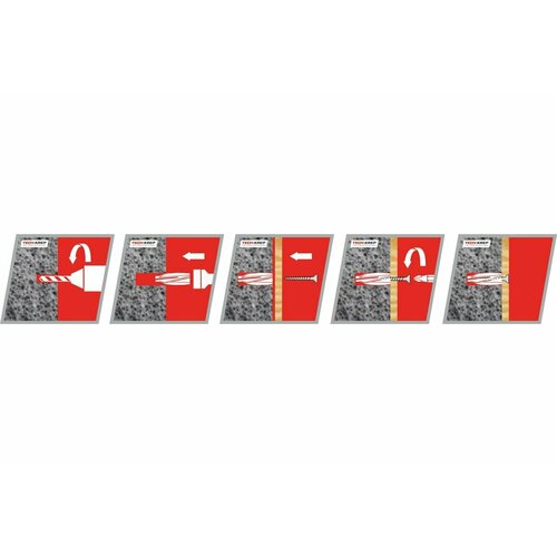 фото Дюбель для газобетона tech-krep rd 8х55 200шт 151897