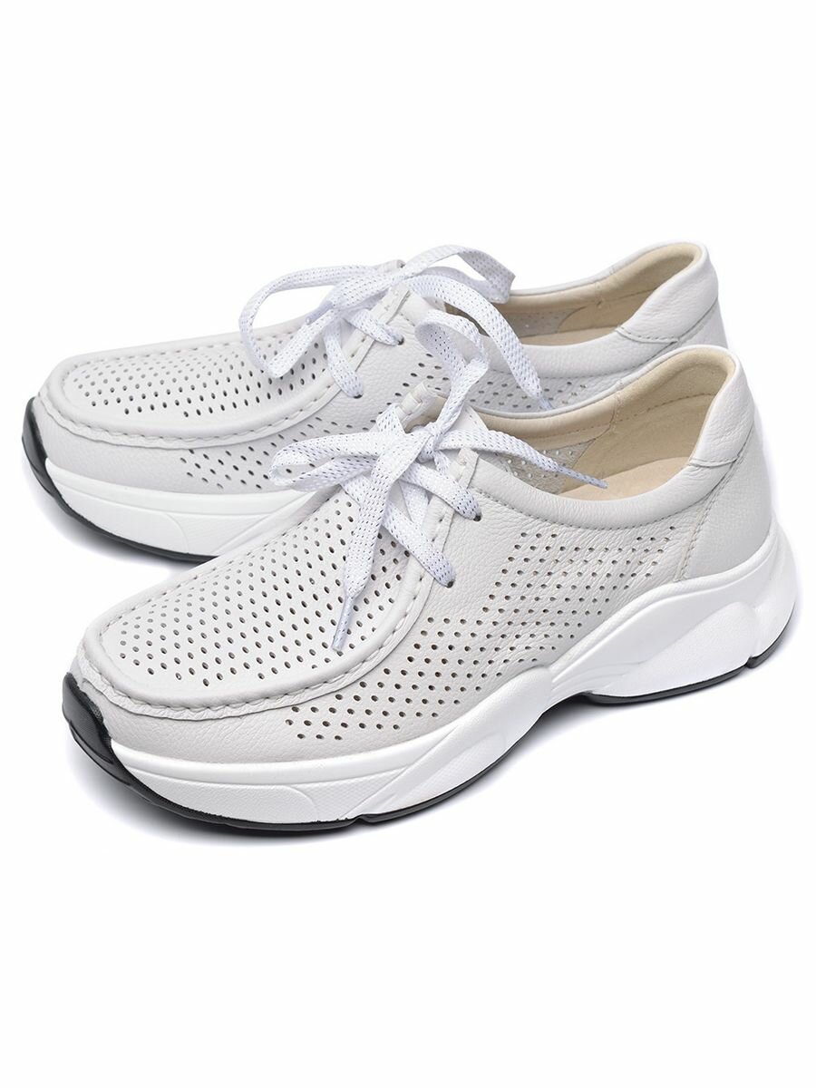 Туфли Gustav Gutmann натуральная кожа, размер 37, белый — фото 1