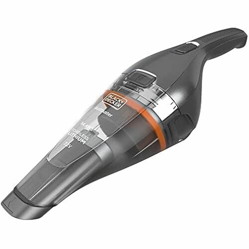 фото BLACK + DECKER NVC220WC-QW Ручной пылесос Dustbuster Lithium 7,2 В EasyGrip Хром и титан