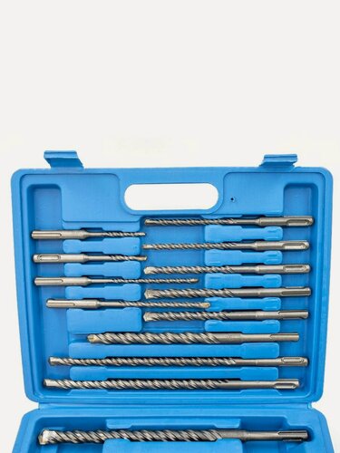 Изображение товара Набор сверл и зубил NEW EPOCH, для перфоратора, SDS-plus, 17 шт