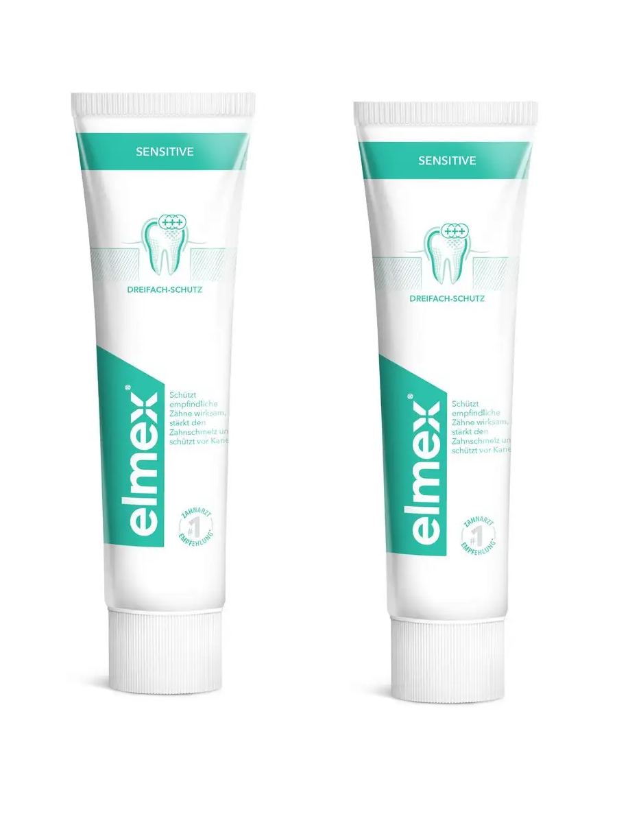 Зубная паста Elmex Sensitive 2X75 мл — фото 1