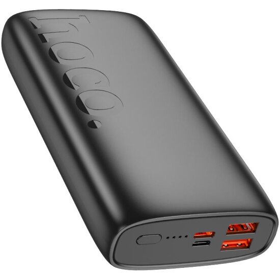 Внешний аккумулятор Hoco J122A Respect 20000mAh QC/PD 22.5W 3A USB-A/USB-C черный — фото 1