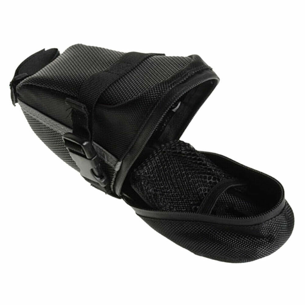 Подседельная велосипедная сумка с рефлектором черная — фото 1