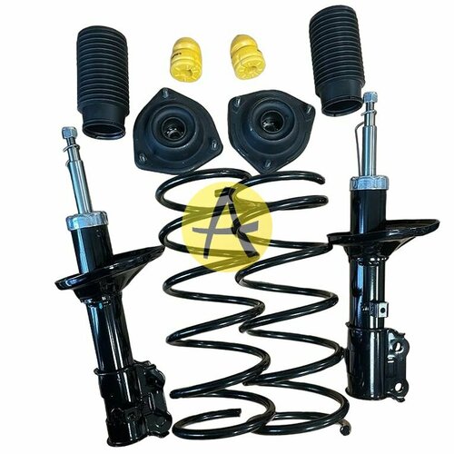 Комплект передней подвески пружины амортизаторы чашки Hyundai Accent Акцент тагаз 18900₽