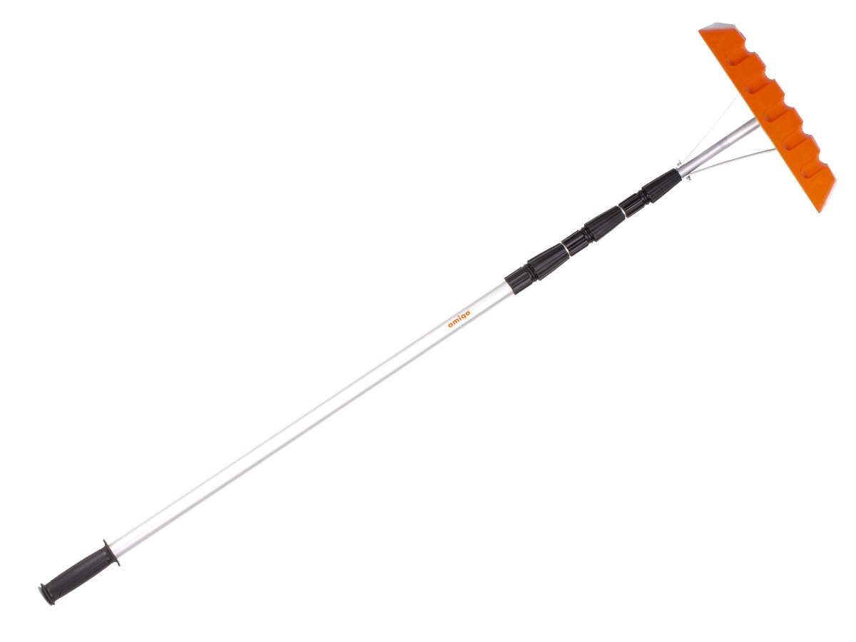 Скребок для удаления снега с крыш AMIGO 78902. Длина 480 см пластик ковш 45см.