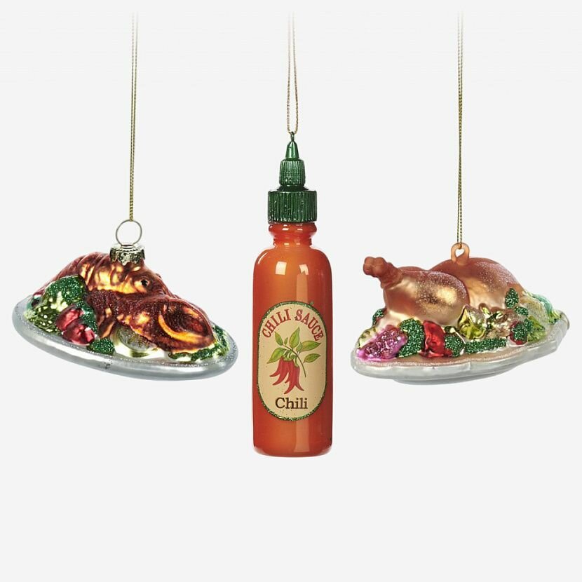 Xmas Dish Набор ёлочных игрушек 3 шт.