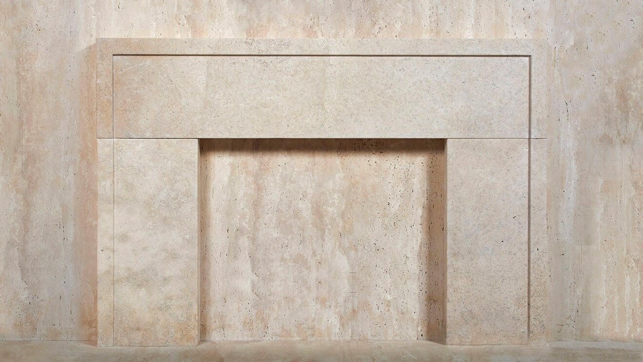 Портал для камина из натурального камня травертина Leto 482004001