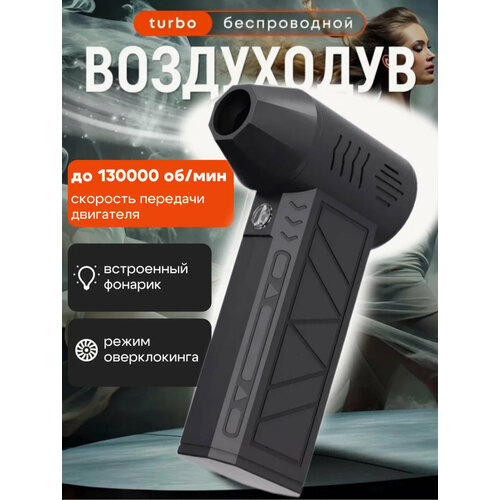 Воздуходувка аккумуляторная портативная ручная мощная, для компьютера, уборки, чистки автомобиля, розжига мангала, листьев