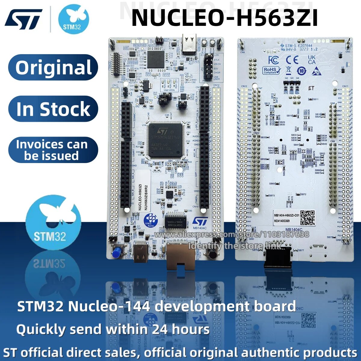 STM32 Nucleo-144 Development Board NUCLEO-H563ZI