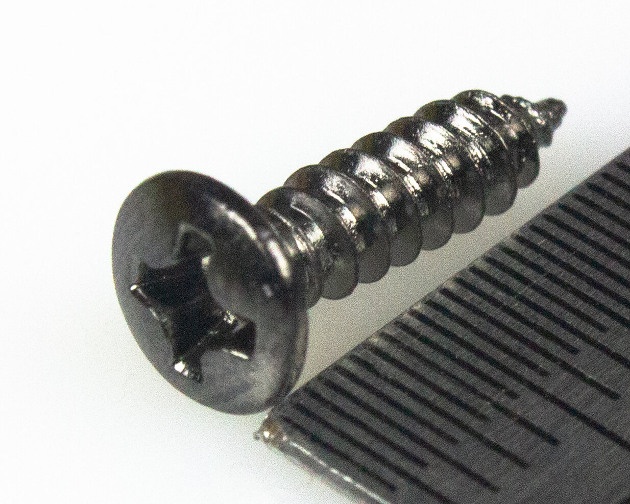HOSCO TS-01CK, саморез для гитарной панели (3 x 12 mm), cosmo black