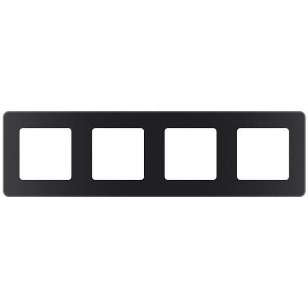 10 шт. Legrand INSPIRIA Антрацит Рамка - 4 поста, 673963