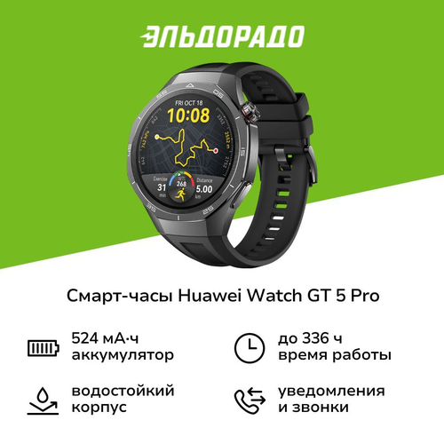 Смарт-часы HUAWEI Watch GT 5 Pro 46mm Black 24999₽