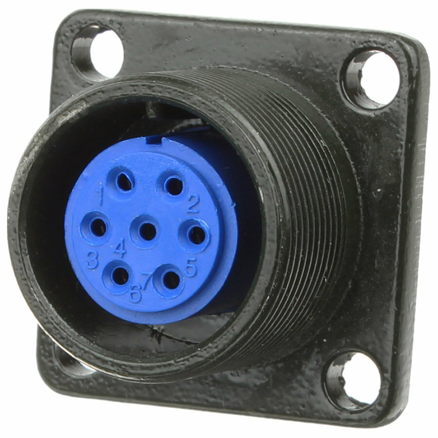 Разъём ОНЦ-РГ09-7/18-Р1 импорт, розетка на блок (метал)