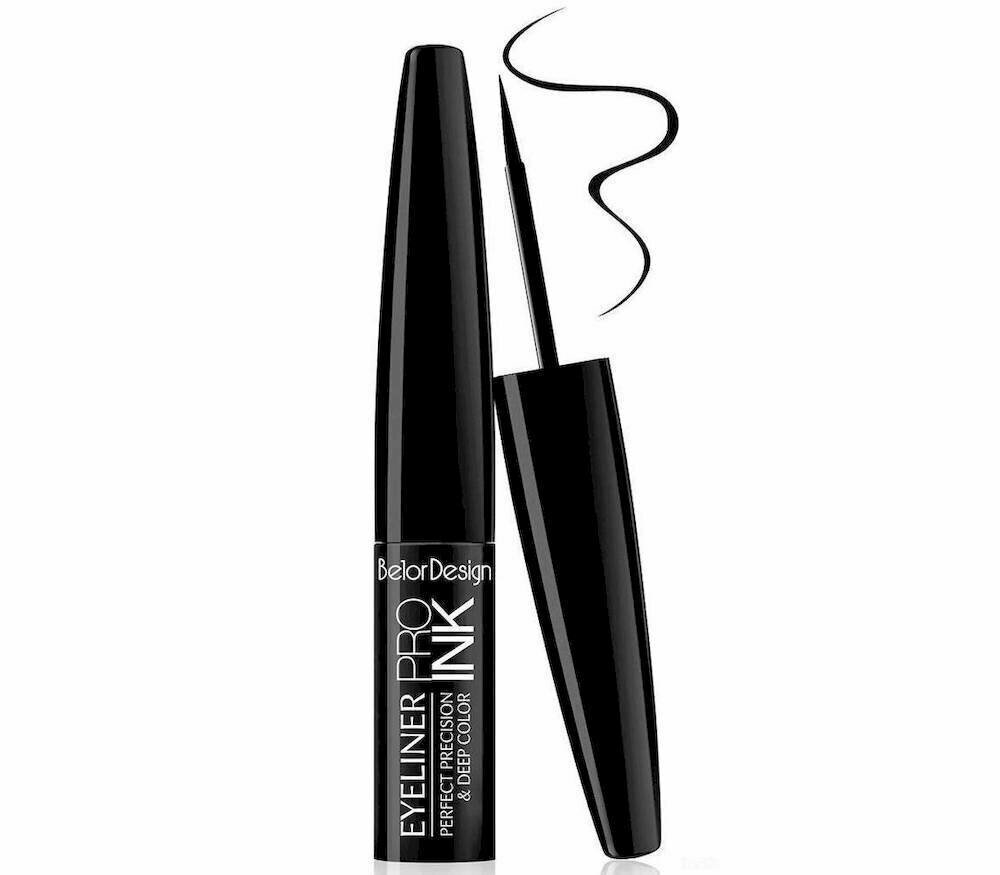 Подводка BelorDesign Pro Ink тон1, глянцевая, матовая, металлик, 3.5мл