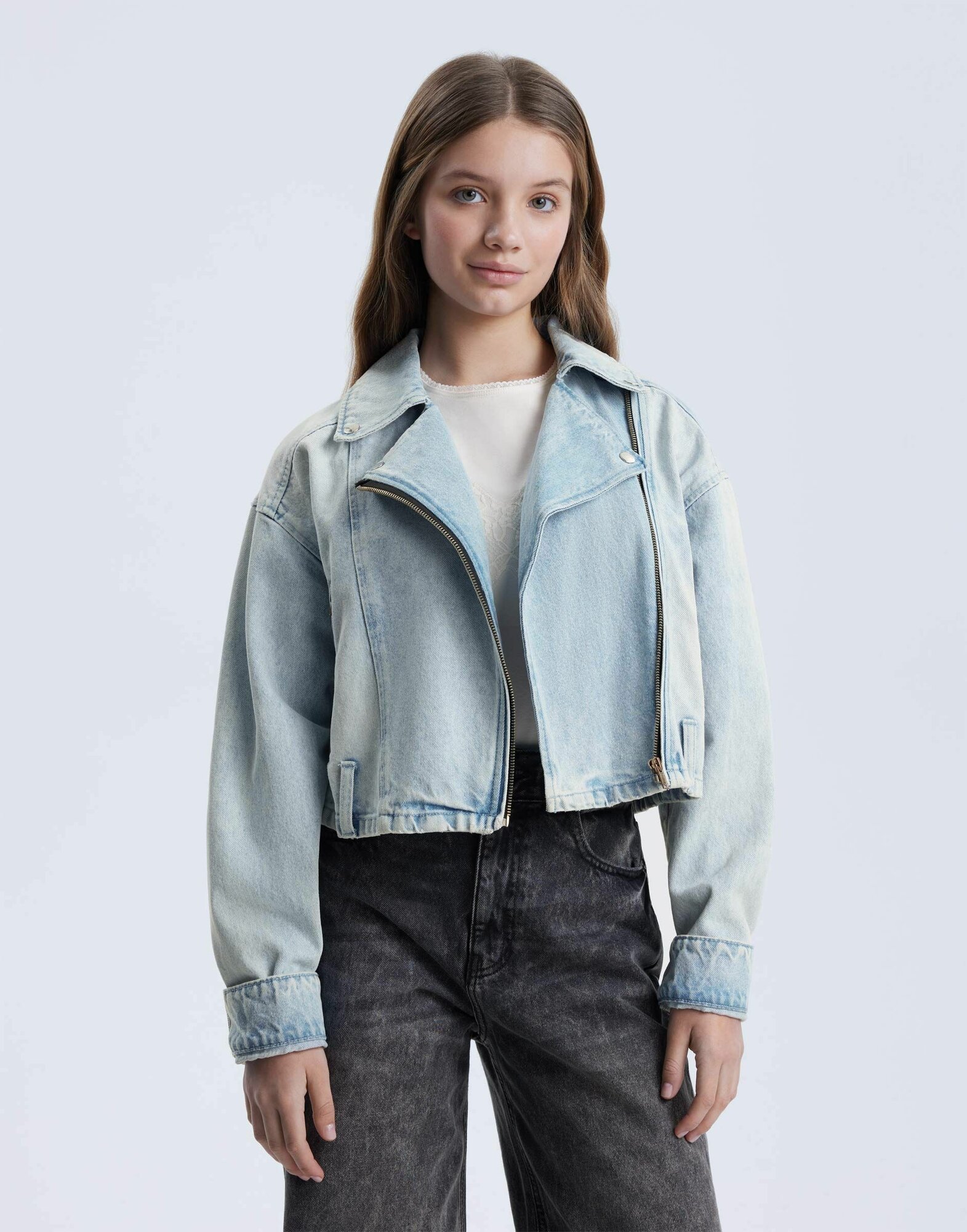 Куртка Gloria Jeans, размер 170, синий, голубой