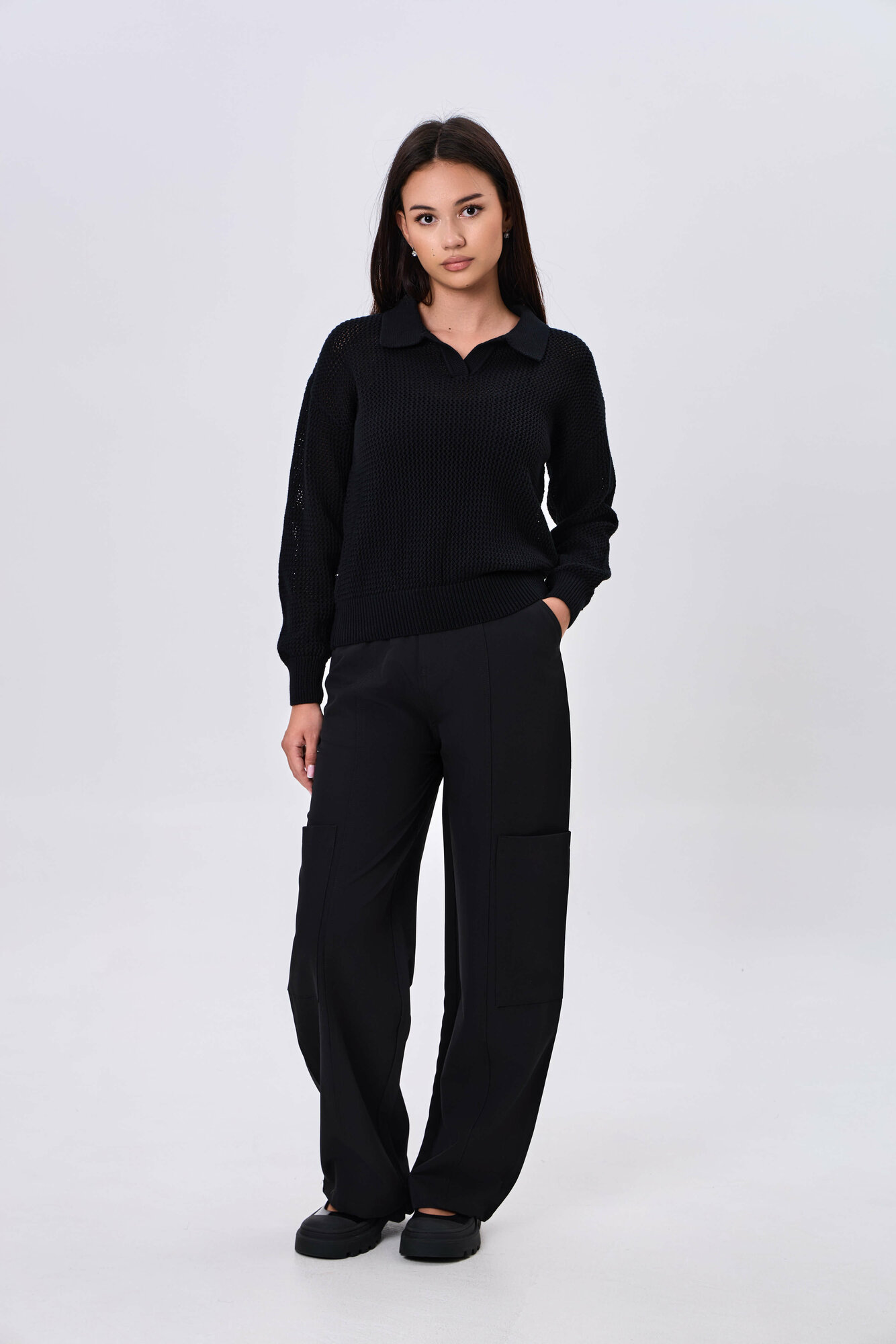 Джемпер TERRA PRO, размер XS, black — фото 1